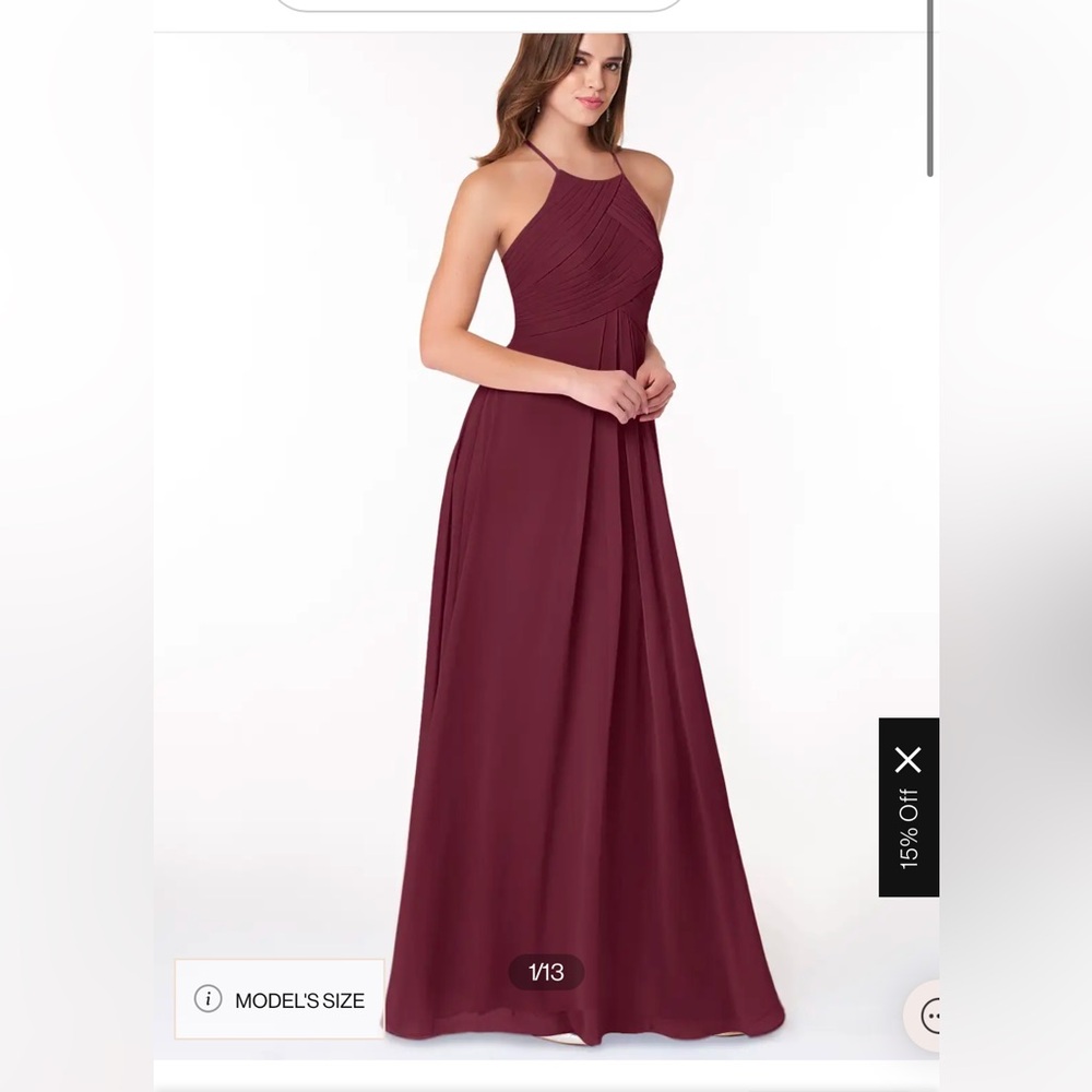 Azazie Ginger dress in Burgundy - NWT